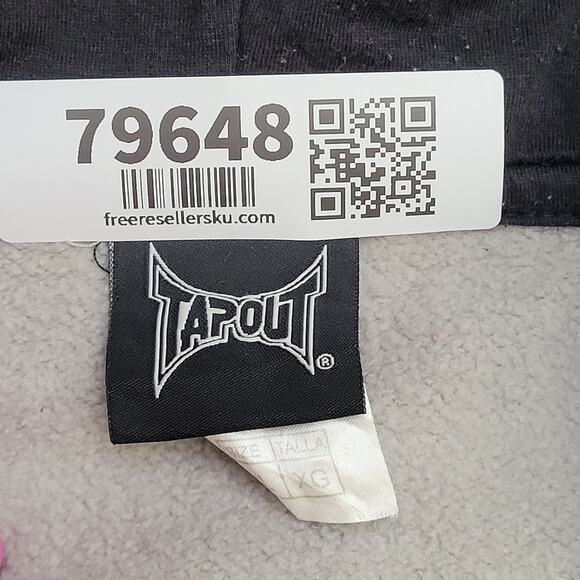 TapOut Hoodie XL 23x25 Colorblock Black Red Gray - Picture 7 of 15